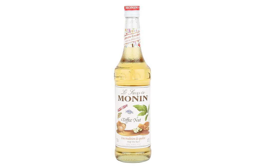 Monin Toffee Nut Syrup    Glass Bottle  700 millilitre